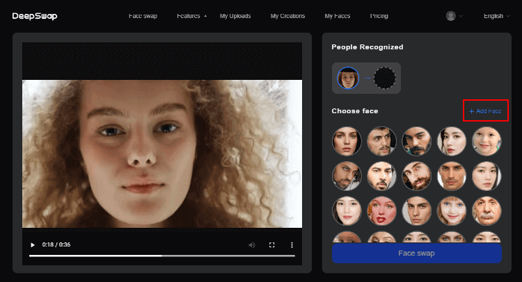 select-target-face-video
