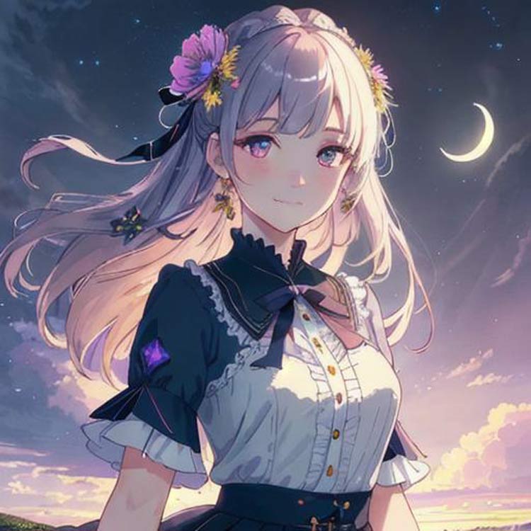 Premium AI Image  anime girl character AI generated